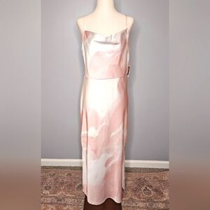 Taylor Petite Cowl Neck Tie Dye Maxi Dress